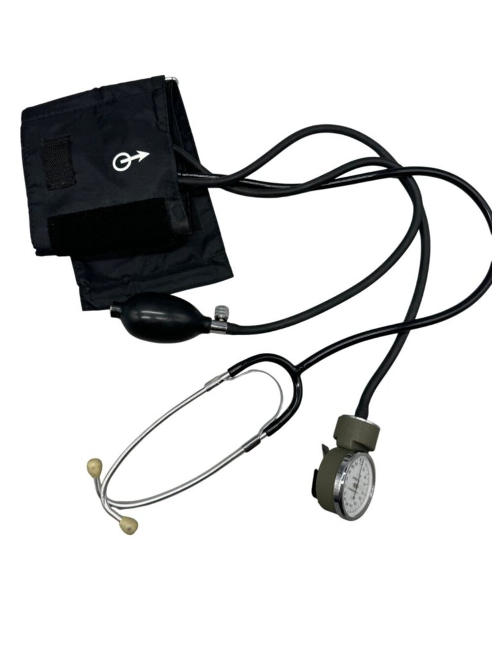 Manual Blood Pressure Cuff & Stethoscope Set Black READ